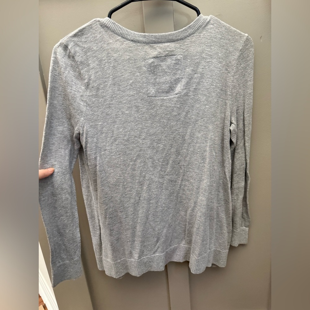 Abercrombie & Fitch Gray Vintage Y2K Ruffle Cardigan - Picture 5 of 6